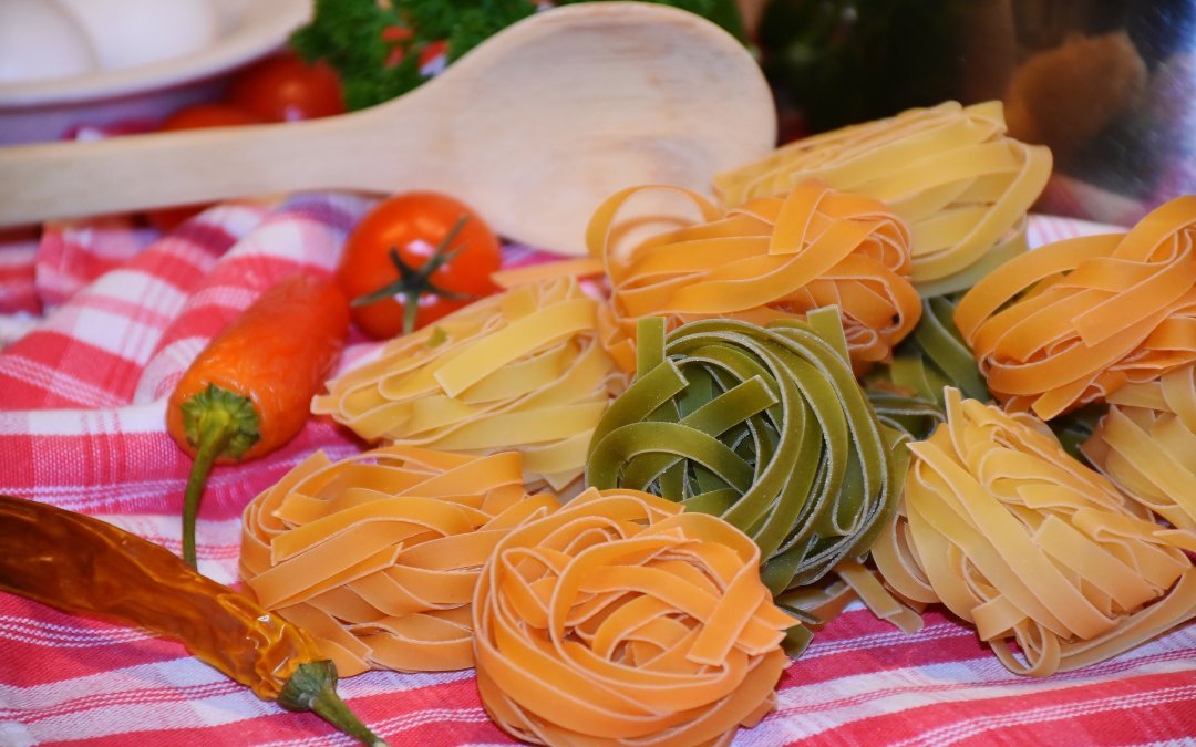 Je « crusine » des Tagliatelles à l’italienne avec de la Courgette !!